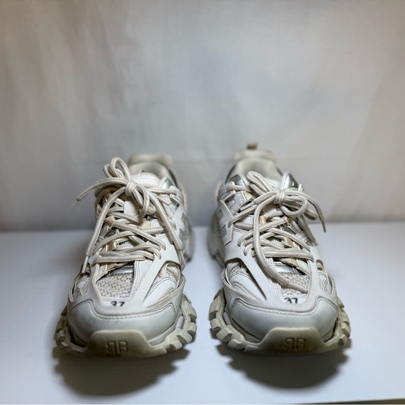 Balenciaga Cream Athletic Shoes - Picture 1 of 7